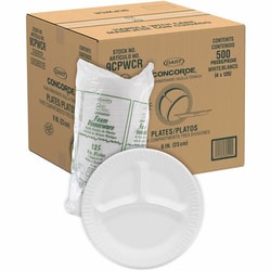 Enterprise Technology Solutions&nbsp;Dart Container Corp  Plates,3 Compartments,Unlaminated Foam,9
