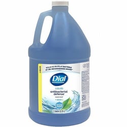 Enterprise Technology Solutions&nbsp;Dial Corporation  Hand Soap Refill, Liquid, Antibacterial, 128 oz, 4/CT, Blue