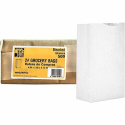 Enterprise Technology Solutions&nbsp;Ajm Packaging Corporation  Bags,f/Groceries,No. 2,Paper,SelfStand,500/CT,BleachedKraft