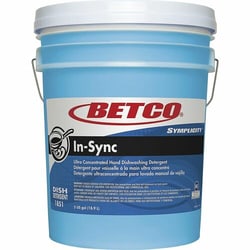 Enterprise Technology Solutions&nbsp;Betco Corporation  Dishwashing Detergent, Manual, Liquid, 5 Gal Pail, Blue
