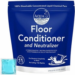 Enterprise Technology Solutions&nbsp;Diversey Care  Floor Conditioner,Neutralizer,f/AlkalineStripperResidue,StainRemover,Deodorizer,100/PK,1/CT,Blue