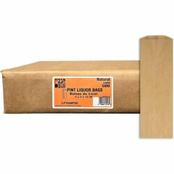 Enterprise Technology Solutions&nbsp;Ajm Packaging Corporation  Liquor Bags,Paper,Pint-Size,500/CT,Natural Kraft
