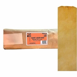 Enterprise Technology Solutions&nbsp;Ajm Packaging Corporation  Liquor Bags,Paper,Quart-Size,500/CT,Natural Kraft