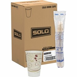 Enterprise Technology Solutions&nbsp;Solo Cup Company  Wax Coated Paper Cups, Cold, 7oz., 20pk/CT, Beige