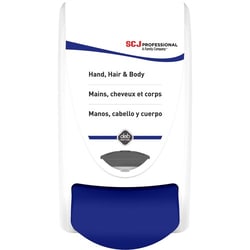 Enterprise Technology Solutions&nbsp;S.C. JOHNSON & SON, INC  Dispenser,Manual,f/Hand/Hair/Body Wash,1 L Cap,White/Blue