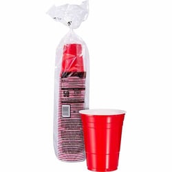 Enterprise Technology Solutions&nbsp;Solo Cup Company  Party Cups, Plastic, 16oz., 50/PK, Red