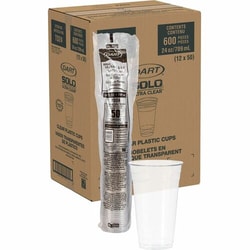 Enterprise Technology Solutions&nbsp;Solo Cup Company  Cold Cups, PET, 24oz, 50/Bag, 12/CT, Clear