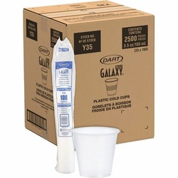 Enterprise Technology Solutions&nbsp;Solo Cup Company  Cold Cups, Plastic, 3.5oz., 2500/CT, Translucent