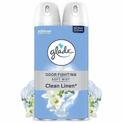 Enterprise Technology Solutions&nbsp;S.C. JOHNSON & SON, INC  Air Freshener Spray,Glade,Clean Linen,8.1oz,2/PK,NoColor