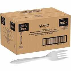 Enterprise Technology Solutions Dart Container Corp Forks,Standard-Length,Disposable,Polyprop.1000/CT,WE,