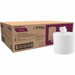 Enterprise Technology Solutions&nbsp;Cascades  Paper Towels,Centerpull,Recycled,1-Ply,1080 SH/RL,6RL/CT,WE