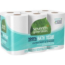 Enterprise Technology Solutions&nbsp;Seventh Generation  Bathroom Tissue, Recycled, 2-Ply, 240 Shts, 12 RL/PK, White
