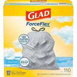 Enterprise Technology Solutions&nbsp;Clorox Company  Garbage Bag, OdorShield, Fresh Clean, 13-Gal, 110/BX, WE