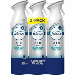 Enterprise Technology Solutions&nbsp;Procter & Gamble Commercial  Air Freshener,Heavy-Duty,Natural Propellant,Crisp Clean Scent,3/PK,4/CT,White