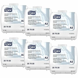 Enterprise Technology Solutions&nbsp;TORK  Air Freshener,f/Constant Air Dispenser,Floral/Woodsy/Neutralizer,Breeze Scent,6/CT,White