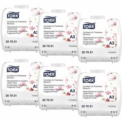 Enterprise Technology Solutions&nbsp;TORK  Air Freshener,f/Constant Air Dispenser,Floral/Neutralizer,Blossom Scent,6/CT,White