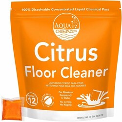 Enterprise Technology Solutions&nbsp;Diversey Care  Floor Cleaner,Deodorizer,Concentrated,High-Gloss,Damage-Free,No-Rinse,Citrus Scent,100/BG,1/CT,OE