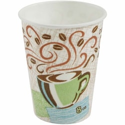 Enterprise Technology Solutions&nbsp;Dixie Foods  Hot Cups, Perfect Touch, Wise Size, 8 oz, 25/PK, Multi
