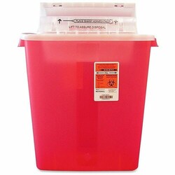 Enterprise Technology Solutions&nbsp;Covidien  Biohazard Sharps Refill w/Lift Assist Lid, 3 Gallon, Red