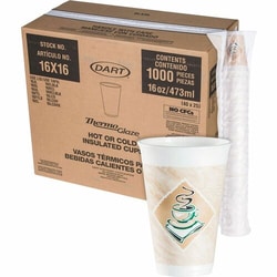 Enterprise Technology Solutions&nbsp;Dart Container Corp  Foam Cups, 16 oz, 25/BG, 40BG/CT, MI