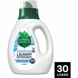 Enterprise Technology Solutions&nbsp;Seventh Generation  Natural Laundry Detergent, 33 Loads,45oz.,Free/Clear