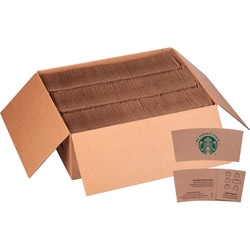 Enterprise Technology Solutions&nbsp;Starbucks  Hot Cup Sleeves, 1380/CT, Brown/We Proudly Serve