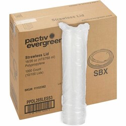 Enterprise Technology Solutions&nbsp;Starbucks  Strawless Lids, for 12/16/26oz Cold Cups, Poly, 100/PK, 10PK/CT, Clear