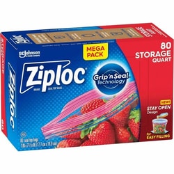 Enterprise Technology Solutions&nbsp;S.C. JOHNSON & SON, INC  Storage Bags,Stand-Up Bottom,Quart,80/BX