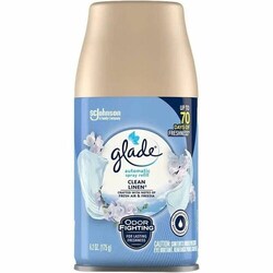 Enterprise Technology Solutions S.C. JOHNSON & SON, INC Air Freshener Refill,f/AutoSpray,CleanLinen,6.2oz,Clear,