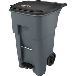 Enterprise Technology Solutions&nbsp;Rubbermaid Commercial Products  Brute Step-On Rollout Cont, 65Gal, Gray