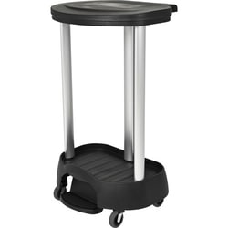 Enterprise Technology Solutions&nbsp;Rubbermaid Commercial Products  Hamper, f/Linens, Mobile, Poly, 30 Gal Cap, Black