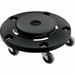 Enterprise Technology Solutions&nbsp;Rubbermaid Commercial Products  Brute Round Dolly, 350 Lb. Load Cap, Black