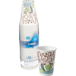Enterprise Technology Solutions&nbsp;Dixie Foods  Hot Cups, Perfect Touch, Wise Size, 12 oz, 25/PK, MI