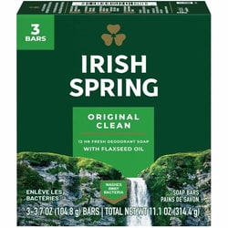 Enterprise Technology Solutions&nbsp;Colgate-Palmolive Company  Bar Soap, Irish Spring, 12-Hr Protection, 3.75oz Bar, 3/PK