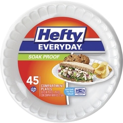 Enterprise Technology Solutions&nbsp;Reynold Food Packaging  Plates, Foam, 3-Section, Soak-Proof, 8-7/8