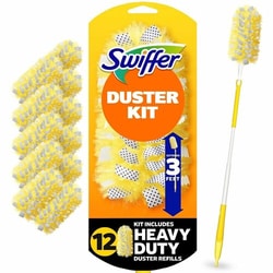 Enterprise Technology Solutions&nbsp;Procter & Gamble Commercial  Dust Kit,Heavy-Duty,ExtenderHandle,360Fibers,12/CT,Yellow