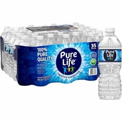 Enterprise Technology Solutions&nbsp;Nestle Waters North America  Water, Pure Life, 16.9oz Bottles, 35/CT, Clear