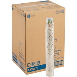 Enterprise Technology Solutions&nbsp;Dixie Foods  Hot Cups, Insulated Paper, 8oz., 1000/CT