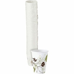Enterprise Technology Solutions&nbsp;Dixie Foods  Hot Cups, Polylined, 10oz, 50/PK, Pathways/White