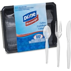 Enterprise Technology Solutions&nbsp;Dixie Foods  Cutlery Keeper, 60 Each, Forks/Knives/Teaspoons,180/BX