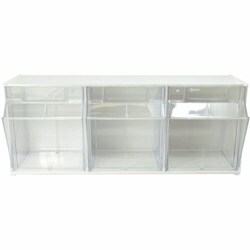 Enterprise Technology Solutions&nbsp;Deflecto  Bin System,Modular,3-Bin,23-5/8