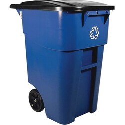 Enterprise Technology Solutions&nbsp;Rubbermaid Commercial Products  Brute Recycling Container, Mobile, 50 Gallon, BE