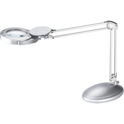 Enterprise Technology Solutions&nbsp;Victory Light USA LLC  Lamp,Desk/Clamp-on,4.6W LED,w/Magnifying Lens,Silver