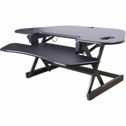 Enterprise Technology Solutions&nbsp;Rocelco  Desk Riser,Corner,4 AC Outlets,Grommet,45-1/2