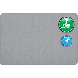 Enterprise Technology Solutions&nbsp;Quartet  Oval Fabric Bulletin Board, 4'x3', Light Blue