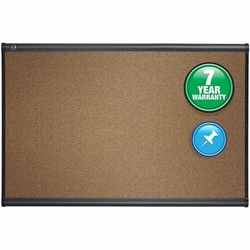Enterprise Technology Solutions&nbsp;Quartet  Bulletin Board, 6'x4', Graphite Frame