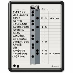 Enterprise Technology Solutions&nbsp;Quartet  Magnetic In/Out Board, 18 Name Cap, 11