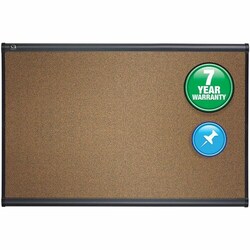 Enterprise Technology Solutions&nbsp;Quartet  Bulletin Board, 4'x3', Light Cherry Frame