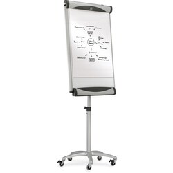 Enterprise Technology Solutions&nbsp;Quartet  Total Erase Mobile Easel, w/ 5 Casters, 67