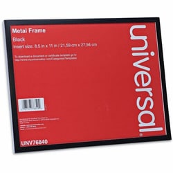 Enterprise Technology Solutions&nbsp;Universal  Metal Photo Frame, Aluminum, 8.5 x 11, Black